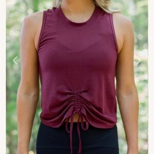 BRAND NEW, NEVER WORN Salt Project Burgundy Front Tie Tank